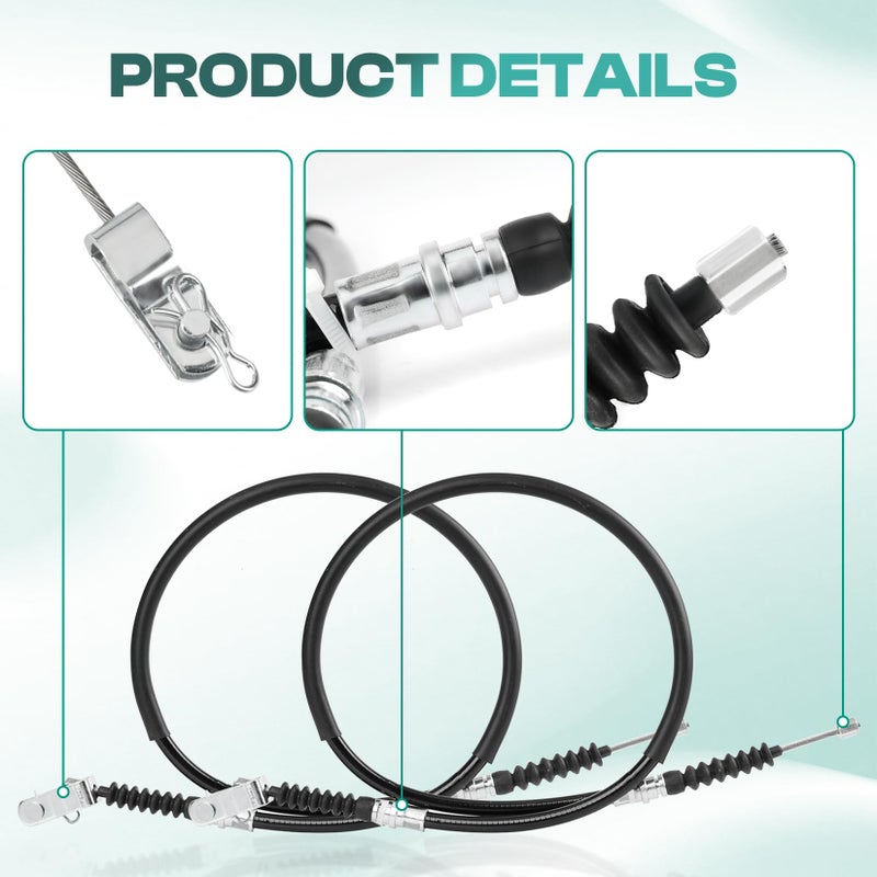 Drive-up Club Car DS Brake Cable Kit Stainless Steel Core 2000 & UP 102022101 Driver & Passenger Side Cables - Image 2